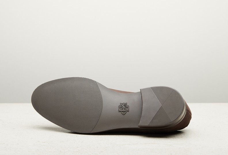 Edward Green Dover 202 Last — Moss Suede With Double Rubber Soles