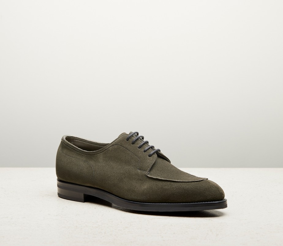 edward green Dover 202 Last — moss suede with double rubber soles edward green Dover 202 Last — moss suede with double rubber soles