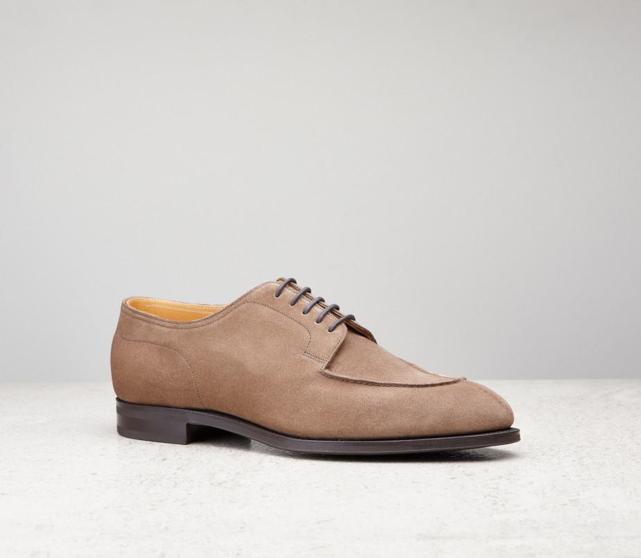 edward green Dover 202 Last — unlined — mole suede with slim rubber soles