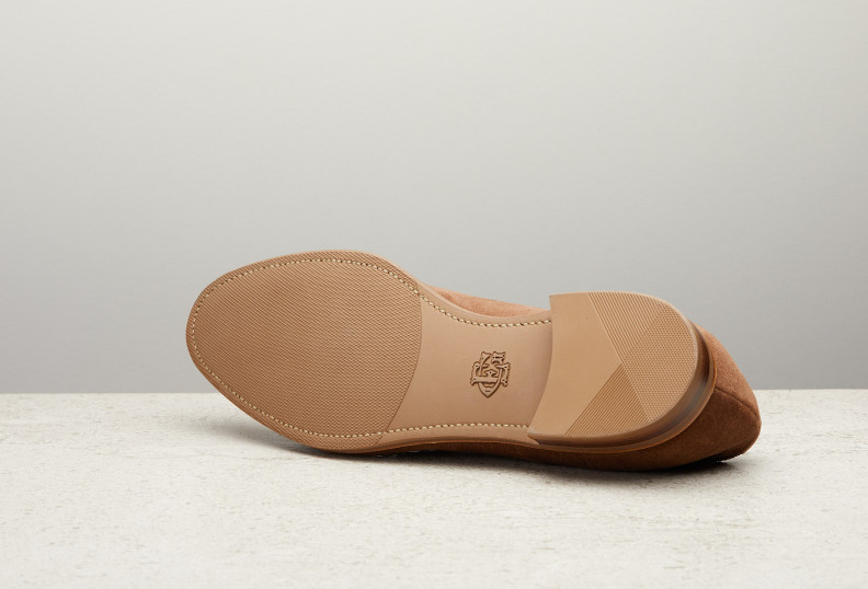 Edward Green Dover 202 Last — Unlined — Raw Umber Suede With Rubber Soles