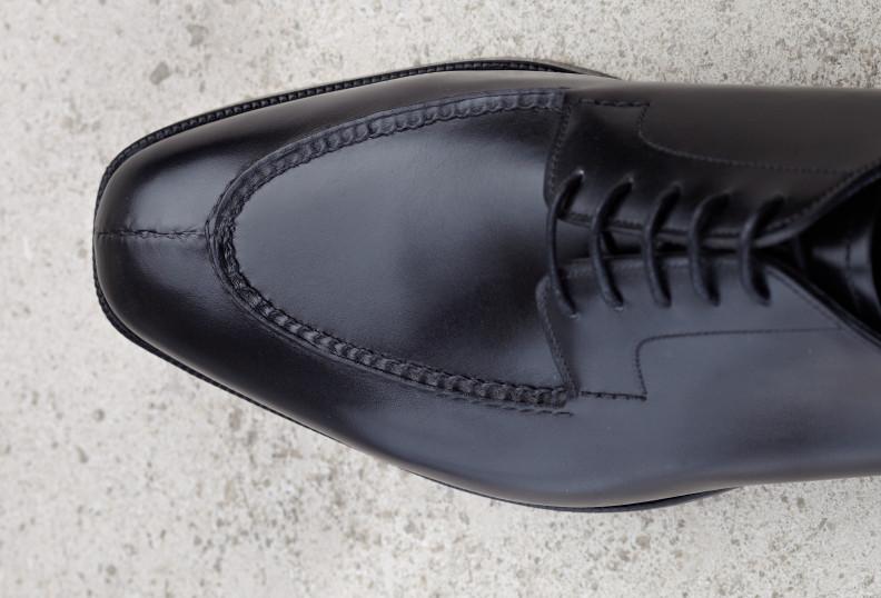 Edward Green Dover 606 Last — Black Calf With Tapered Double Leather Soles