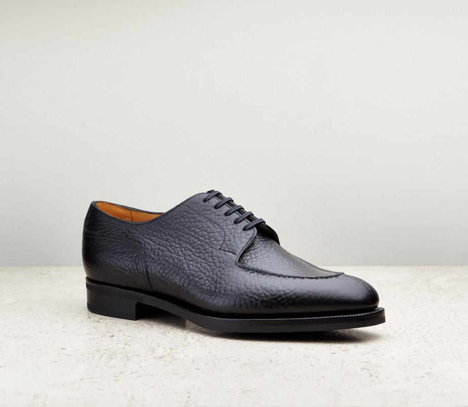edward green Dover 606 Last — black london grain with tapered rubber sole edward green Dover 606 Last — black london grain with tapered rubber sole