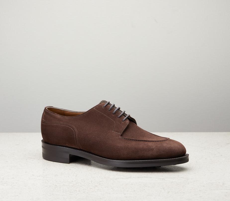 edward green Dover 606 Last — mink suede with dainite rubber soles