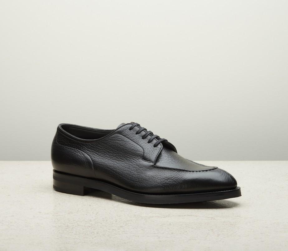 edward green Dover Unlined 202 Last — black london grain with double rubber soles