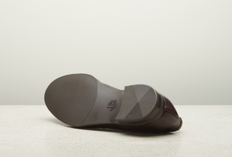 Edward Green Dover Unlined 202 Last — Dark Brown London Grain With Double Rubber Soles