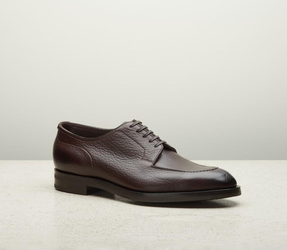 edward green Dover Unlined 202 Last — dark brown london grain with double rubber soles