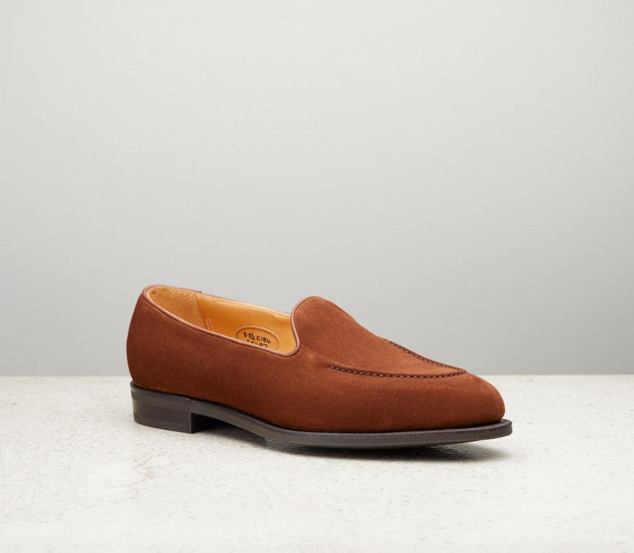 edward green Draycott 184 Last — snuff suede with slim rubber soles