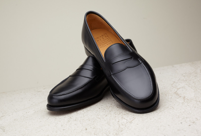 Edward Green Duke 137 Last — Black Calf With Light Leather Soles