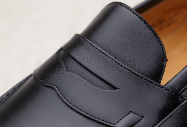 Edward Green Duke 137 Last — Black Calf With Light Leather Soles