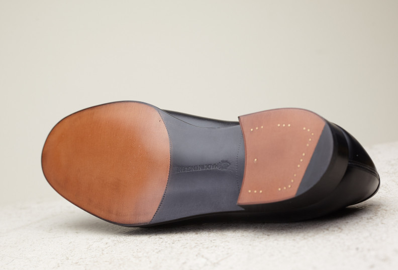 Edward Green Duke 137 Last — Black Calf With Light Leather Soles