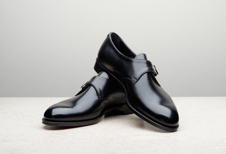 Edward Green Ealing 202 Last — Black Calf With Slim Leather Soles