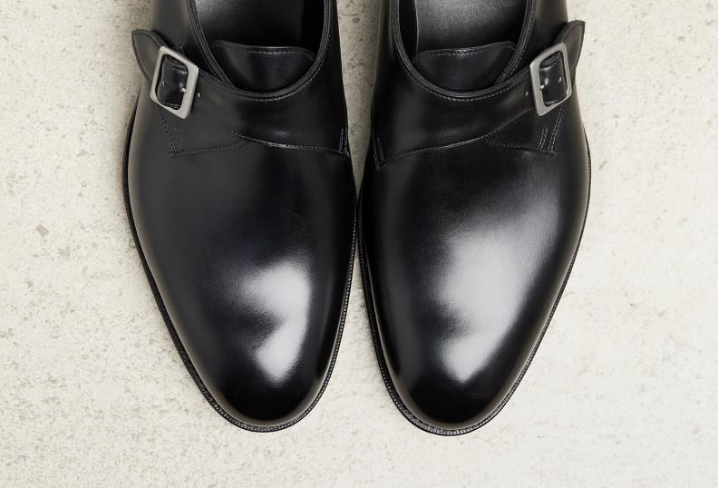 Edward Green Ealing 202 Last — Black Calf With Slim Leather Soles