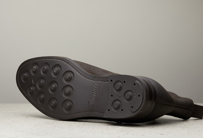 Edward Green Govan 202 Last — Iron Waxed Suede