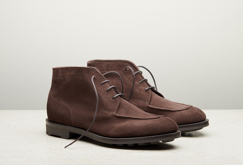 Edward Green Halifax Unlined 202 Last — Mink Suede