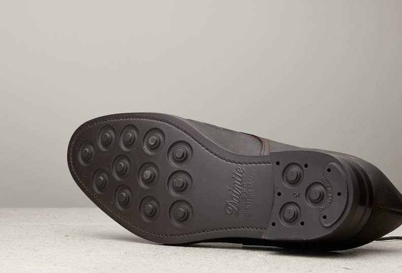 Edward Green Leith 202 Last — Iron Waxed Suede