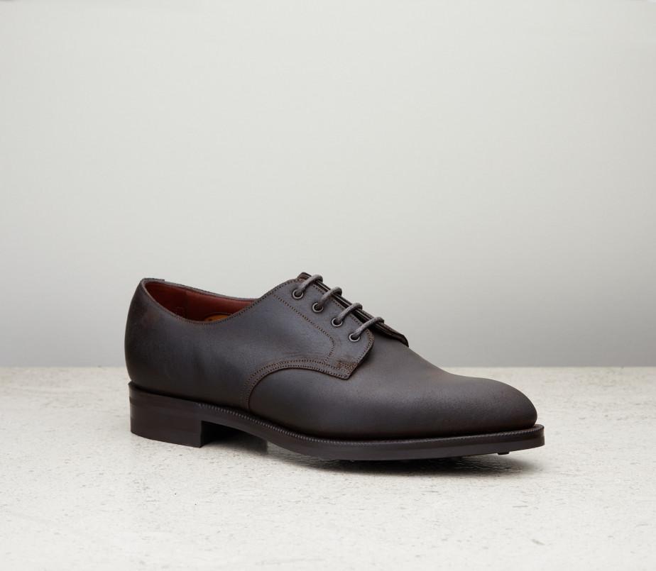 edward green Leith 202 last — iron waxed suede