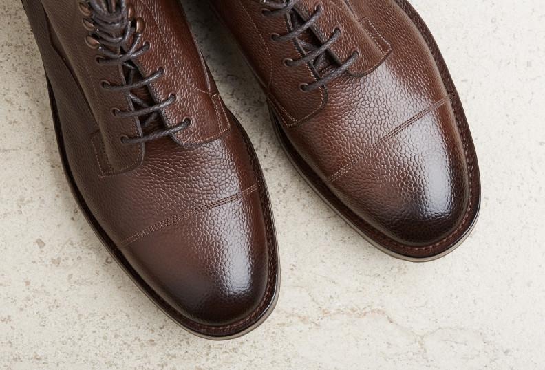 Edward Green Galway 64 Last — Walnut Country Calf With Rugged Ridgeway Soles