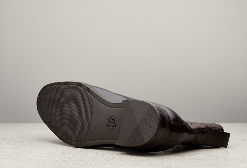 Edward Green Galway 82 Last — Cognac Cordovan & Dark Brown London Grain With Double Rubber Soles