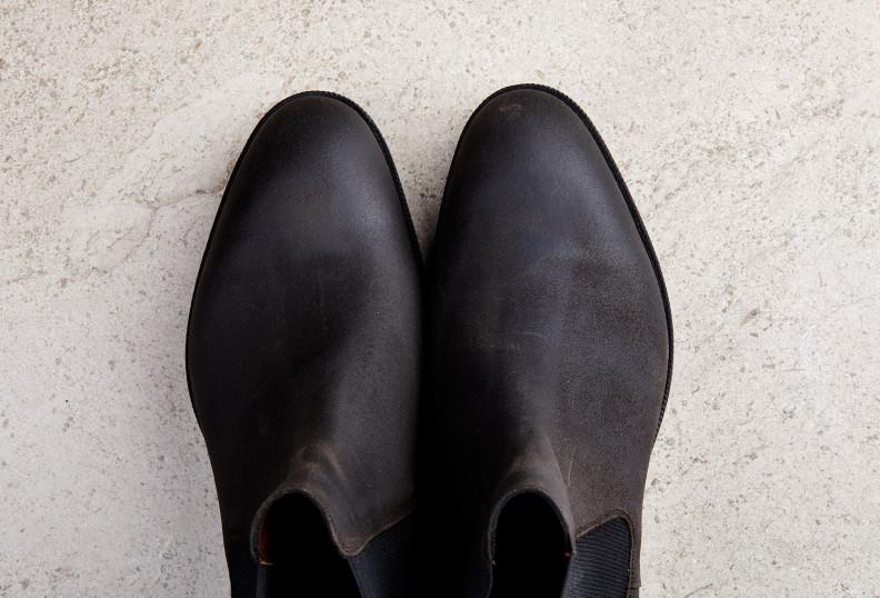 Edward Green Govan 202 Last — Storm Waxed Suede With Dainite Rubber Soles