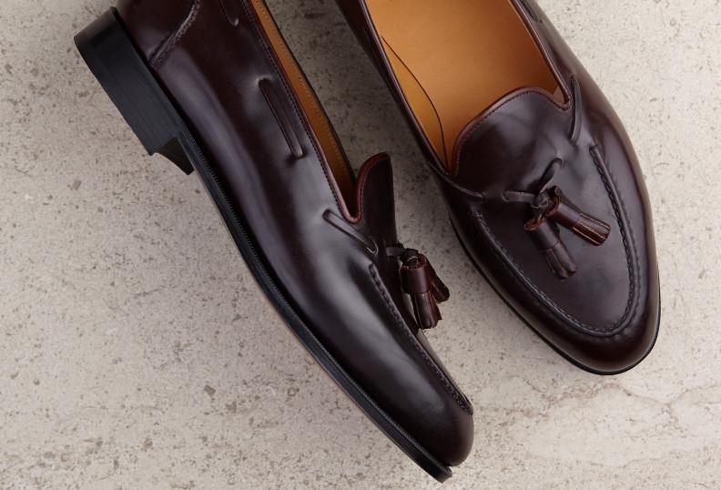 Edward Green Greenwich 184 Last — Burgundy Cordovan With Light Leather Soles