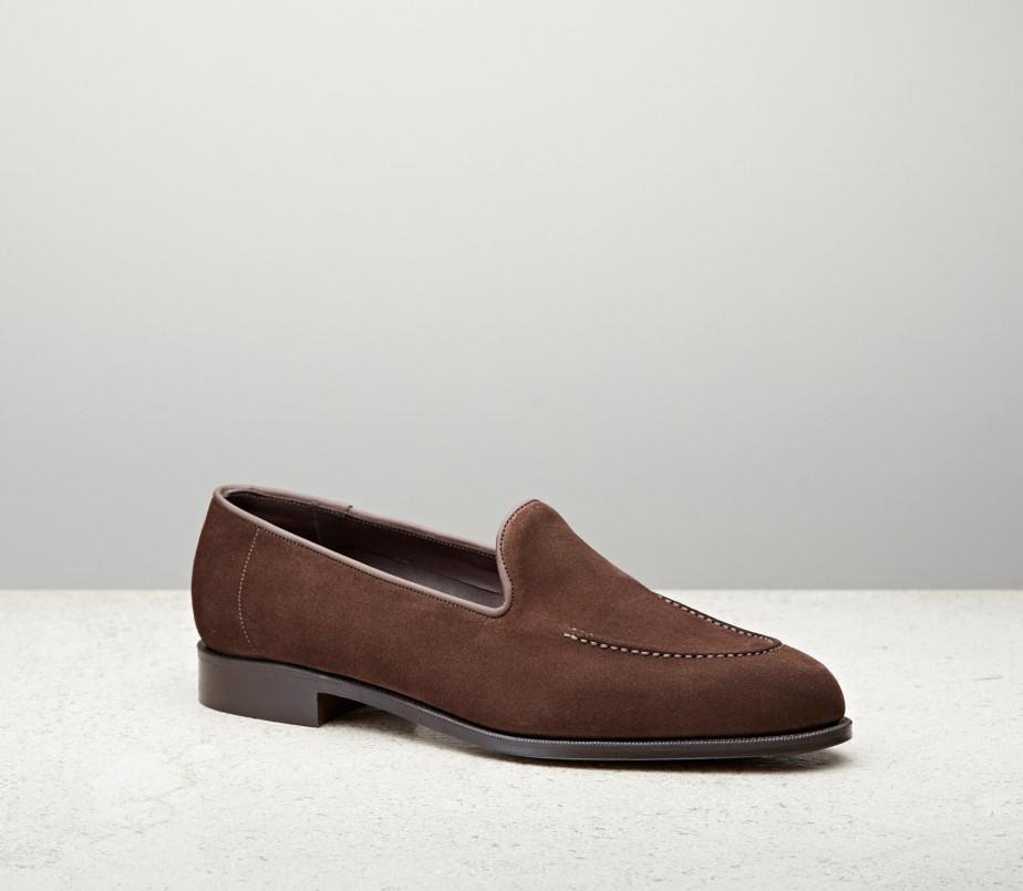 edward green Hampton 184 Last — mink suede with slim leather soles edward green Hampton 184 Last — mink suede with slim leather soles