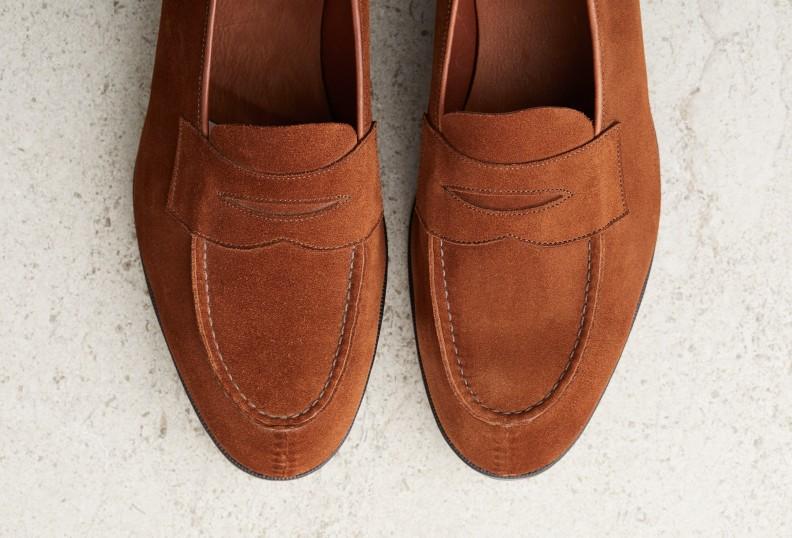 Edward Green Harrow 110 Last — Snuff Suede With Slim Leather Soles