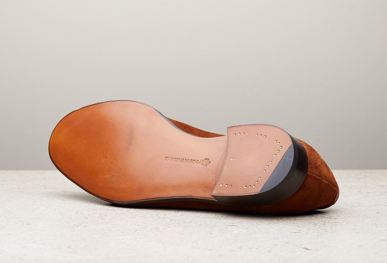 Edward Green Harrow 110 Last — Snuff Suede With Slim Leather Soles