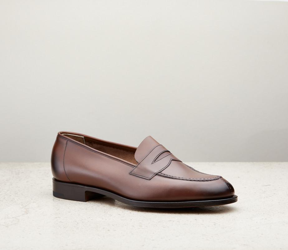 edward green Harrow 61 Last — dark oak antique calf with slim leather soles edward green Harrow 61 Last — dark oak antique calf with slim leather soles