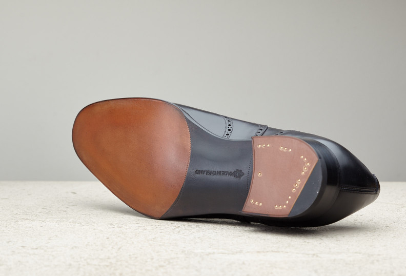 Edward Green Inverness 82 Last — Black Calf With Single Leather Soles
