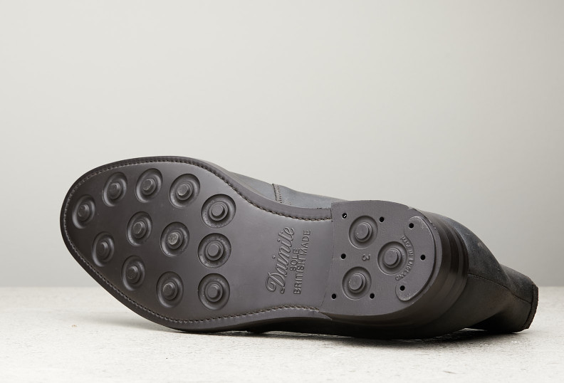 Edward Green Lanark 202 Last — Storm Waxed Suede With Dainite Rubber Soles