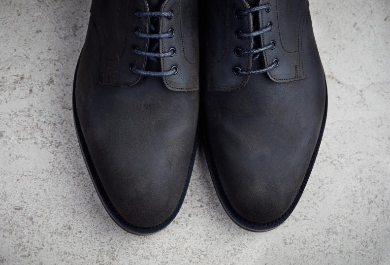 Edward Green Leith 202 Last — Storm Waxed Suede With Dainite Rubber Soles