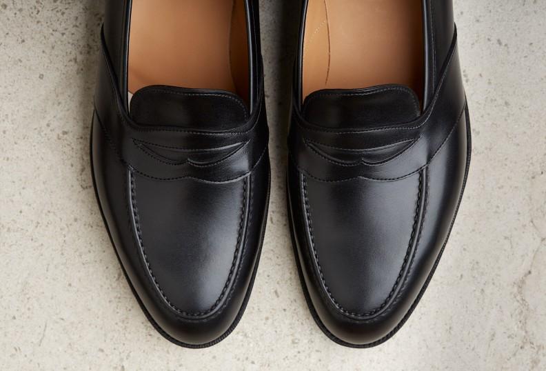 Edward Green Montpellier 184 Last — Black Calf With Leather Soles