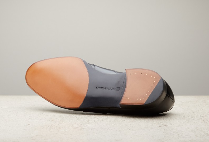 Edward Green Montpellier 184 Last — Black Calf With Leather Soles