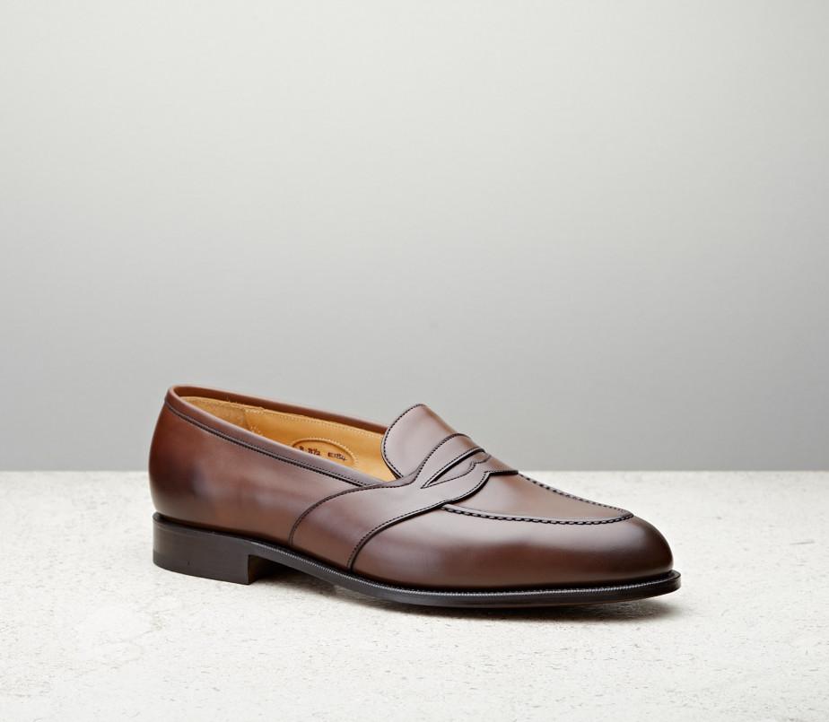 edward green Montpellier 184 Last — dark oak antique calf with slim leather soles