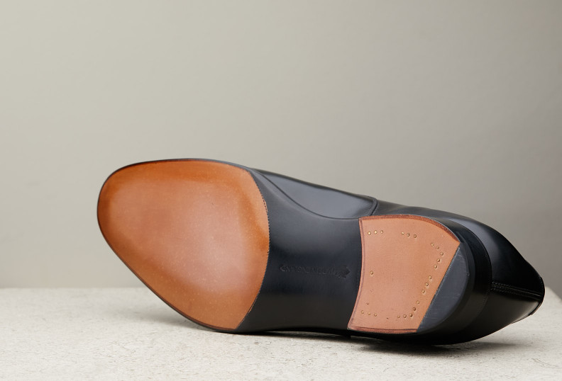 Edward Green Moorgate 82 Last — Black Calf With Leather Soles