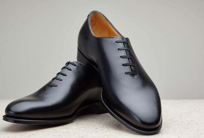 Edward Green Newbury 915 Last — Black Calf With Single Leather Soles