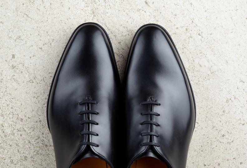 Edward Green Newbury 915 Last — Black Calf With Single Leather Soles