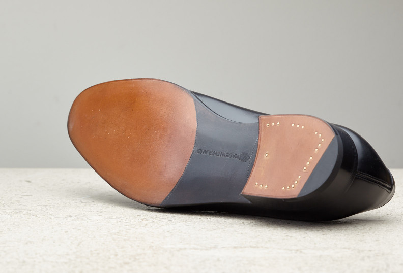 Edward Green Newbury 915 Last — Black Calf With Single Leather Soles