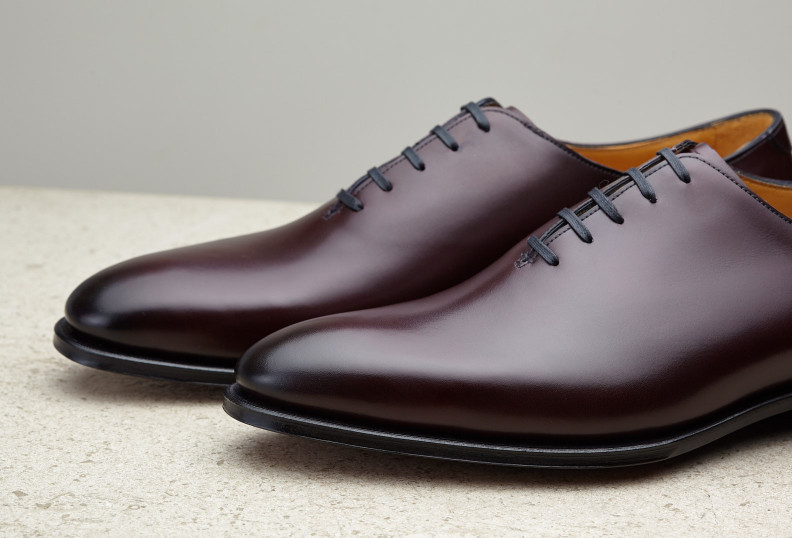 Edward Green Newbury 915 Last — Nightshade Calf With Single Leather Soles
