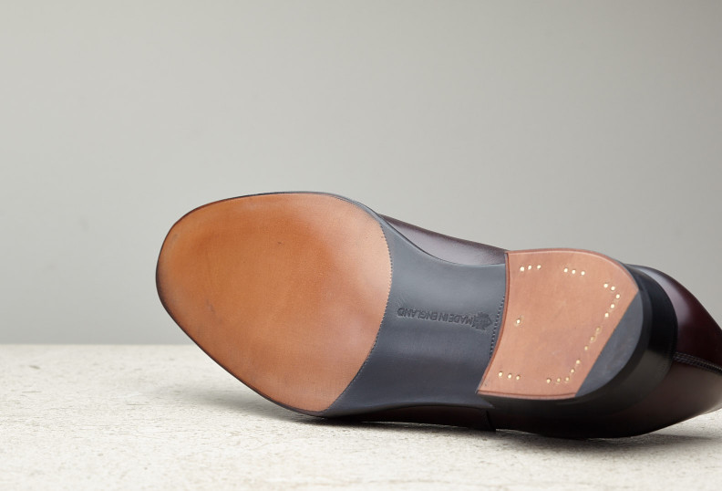 Edward Green Newbury 915 Last — Nightshade Calf With Single Leather Soles
