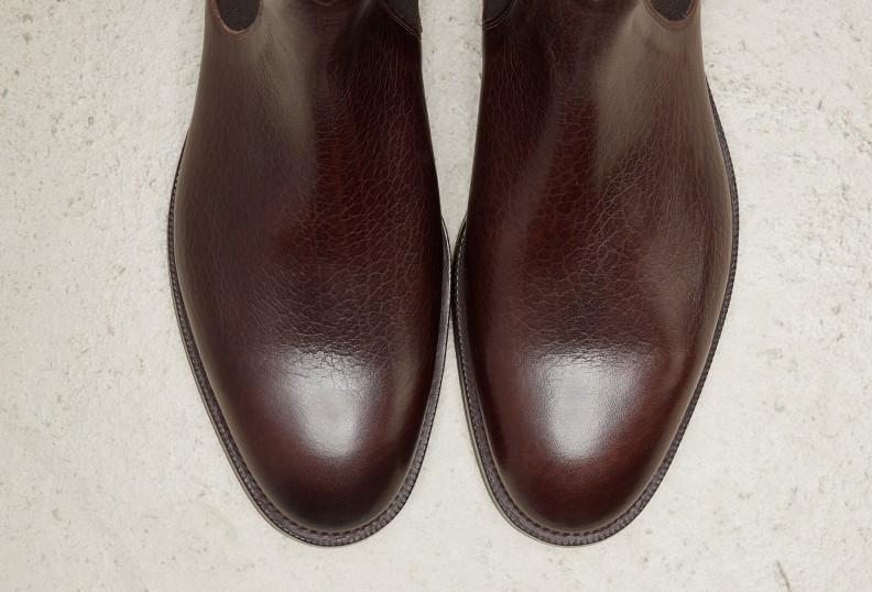 Edward Green Newmarket 303 Last — Dark Brown London Grain With Rugged Ridgeway Soles