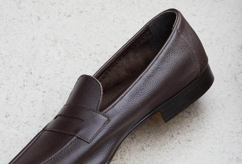 Edward Green Padstow 389 Last — Dark Brown Levant Calf With Flexible Leather Soles