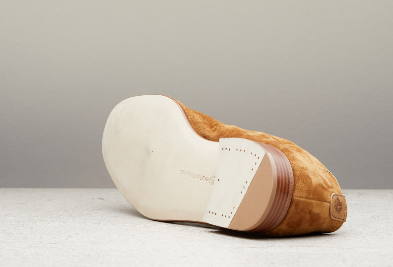 Edward Green Penzance 389 Last — Mace Baby Calf Suede With Leather Soles