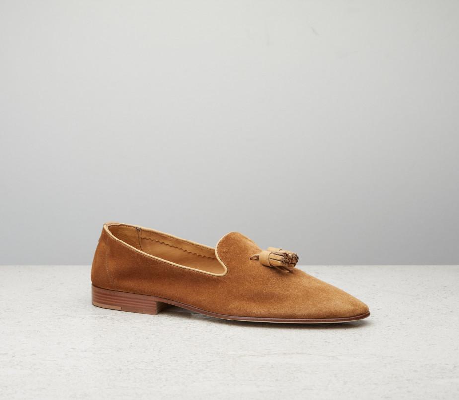 edward green Penzance 389 Last — mace baby calf suede with leather soles