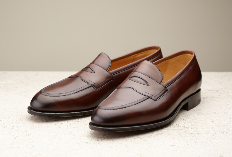 Edward Green Piccadilly 184 Last — Dark Oak Antique Calf With Light Leather Soles
