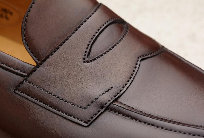 Edward Green Piccadilly 184 Last — Dark Oak Antique Calf With Light Leather Soles