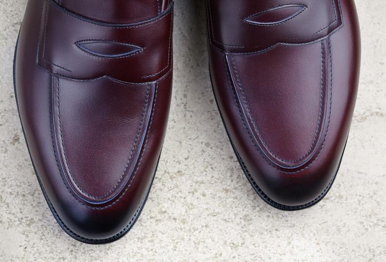 Edward Green Piccadilly 184 Last — Nightshade Antique Calf With Light Leather Soles