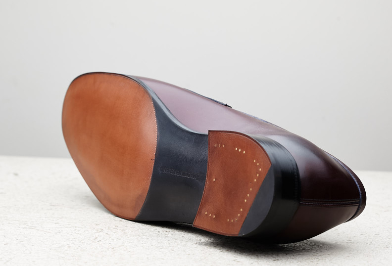 Edward Green Piccadilly 184 Last — Nightshade Antique Calf With Light Leather Soles