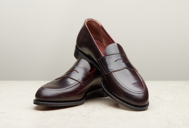 Edward Green Piccadilly Unlined 184 Last — Burgundy Cordovan With Slim Leather Soles