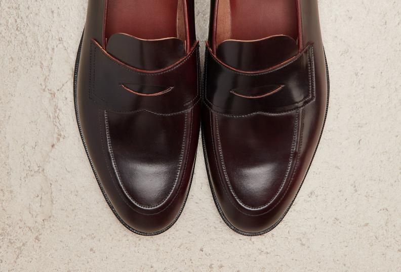 Edward Green Piccadilly Unlined 184 Last — Burgundy Cordovan With Slim Leather Soles